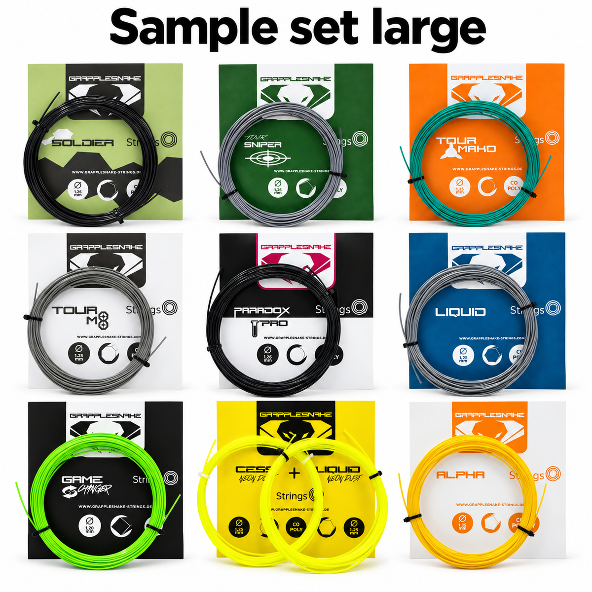 Grapplesnake sample set LARGE
